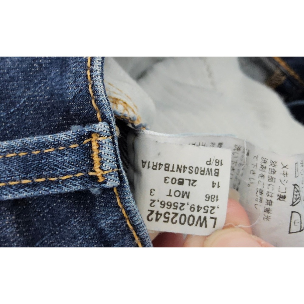 LL Bean Jeans Women 18 Petites Classic Fit Relaxed Straight Leg Dark Wash Blue - Picture 6 of 7